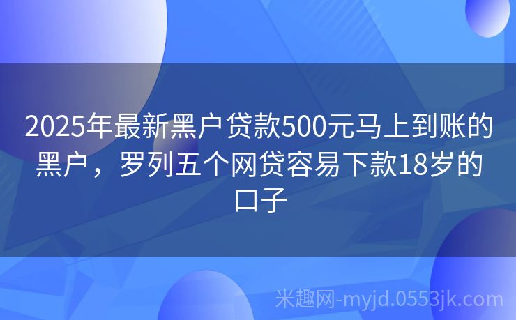 2025年黑戶(hù)最新口子申請指南，初學(xué)者與進(jìn)階用戶(hù)通用步驟